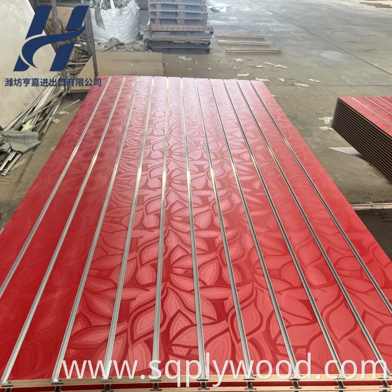 Cheap Price 15mm 17mm 18mm Slotted Decorative Wall Panel Melamine Slot MDF Board Panels